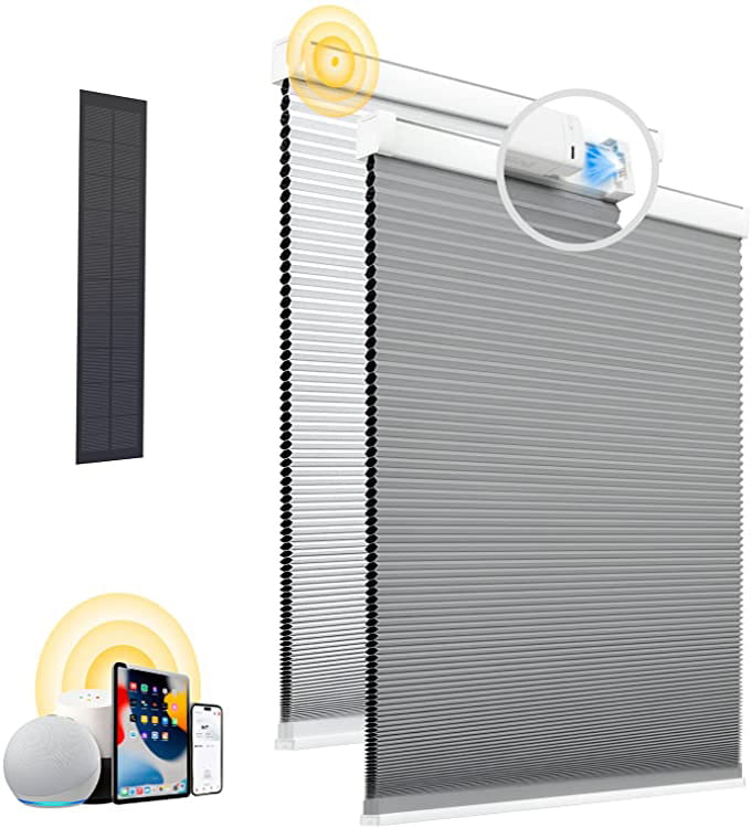 Motorized honeycomb blinds