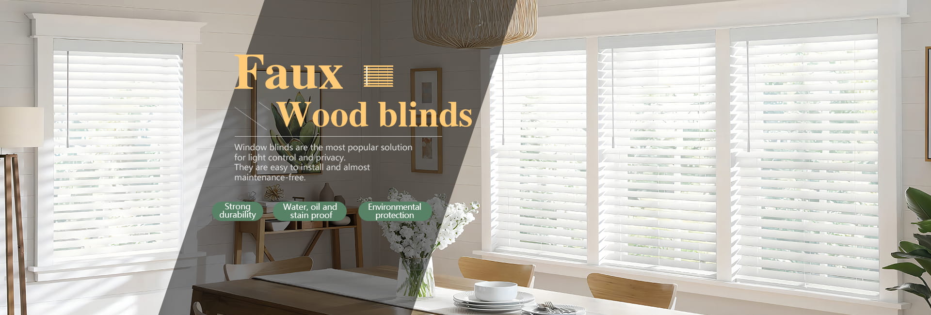 1 inch faux wood blinds